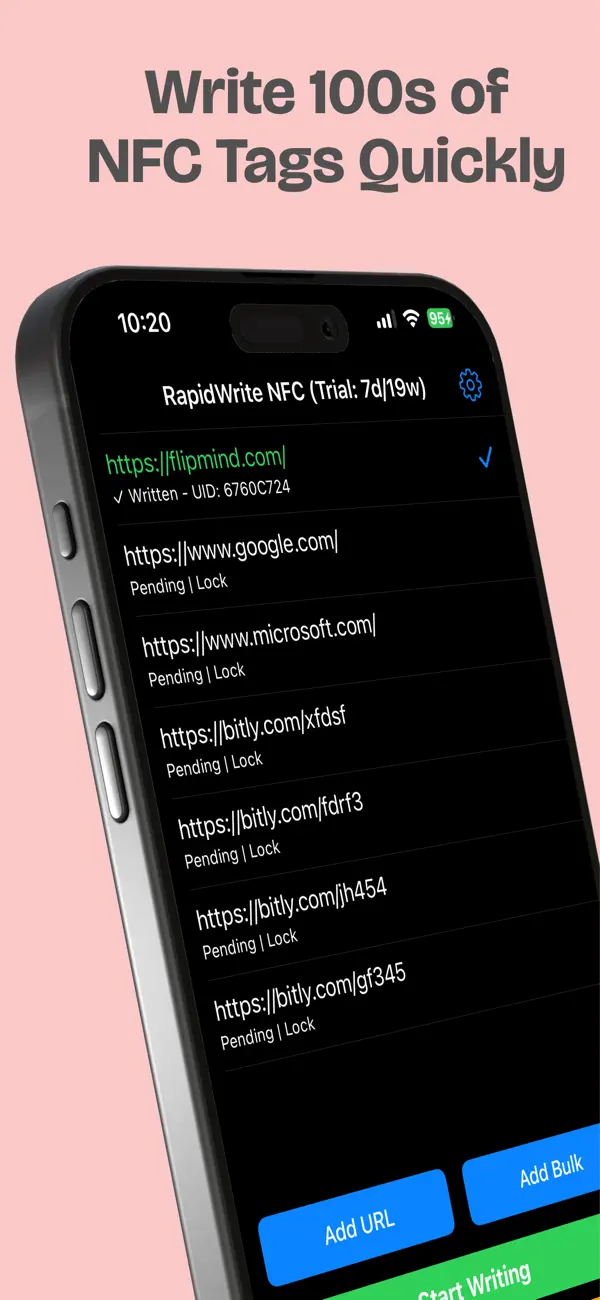 RapidWriteNFC · iOS — our own published app