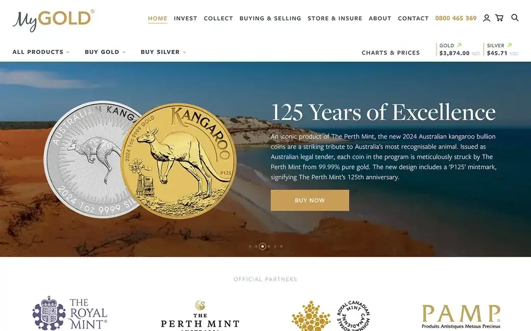 MyGold website